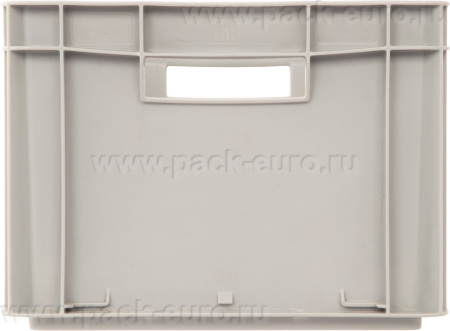 Ящик сплошной 400×300×220 мм, объем 21 л., арт.: ЕС 4322.1, серый, код: 14613, арт. ЕС 4322.1