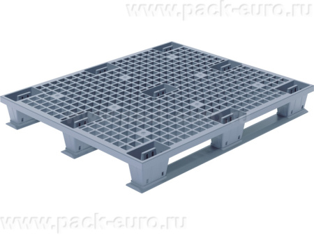 Паллет 1200х1000х150 перфорированный, на полозьях, арт. TR 1210 LPS, код: 25398, арт. TR 1210 LPS К серый