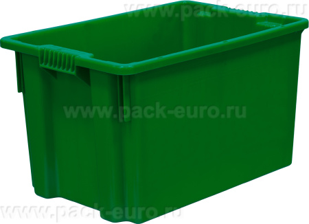 Ящик 600х400х350 сплошной  зелёный, арт. 603