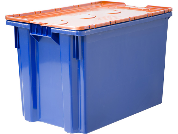 Ящик с крышкой, Safe Pro, 600×400×415, синий, код:29605, арт. 605-1 SP ГД