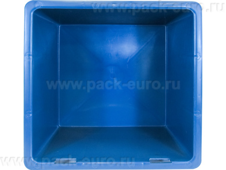 Ящик сплошной 385×385×225 мм, объем 23 л., арт.: 415, синий, код: 04777, арт. 415