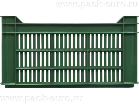 Ящик перфорированный 500×300×264, арт.: 112, объём 39.6, зелёный, код: 01543, арт. 112