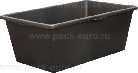 Емкость 90л. строительная, прямоугольная, без крышки чёрный, арт. Емкость 90 прямоугол