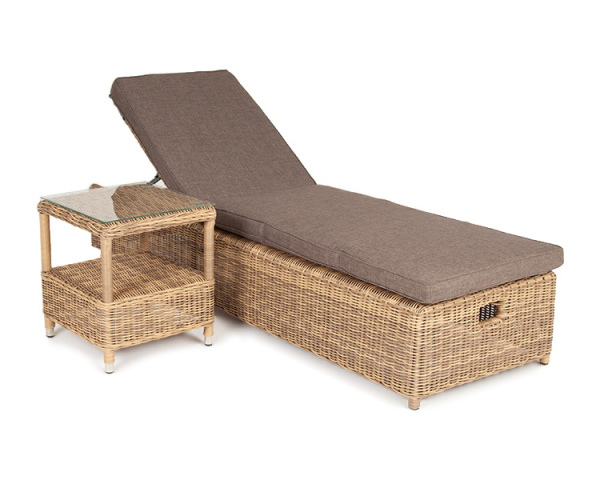 "Рим" комплект шезлонг со столиком, цвет соломенный от компании Европактрейд "Рим" комплект шезлонг со столиком, цвет соломенный от компании Европактрейд