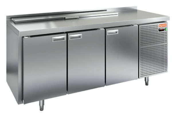 SL1-111GN (1/3) стол для салатов  охл.(+2+10), 3 двери, 1835х700х850мм, HICOLD RUS, арт. 282753 от компании Европактрейд