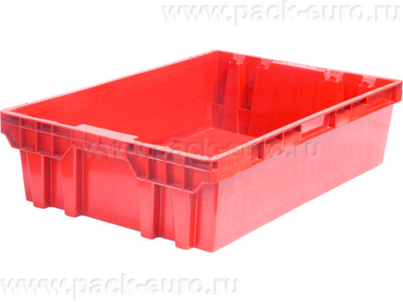 Ящик сплошной 600×400×152 мм, объем 36.48 л., арт.: 403-1 А, красный, код: 22125, арт. 403-1 А