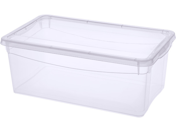 Ящик 330Х190Х120 мм  5л "Кристал"  прозрачный, арт. crystal 5 Ящик 330Х190Х120 мм  5л "Кристал"  прозрачный, арт. crystal 5
