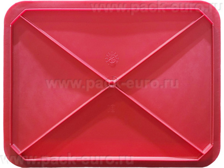 Ящик сплошной 430×330×110 мм, объем 12 л., арт.: 405, красный, код: 02959, арт. 405
