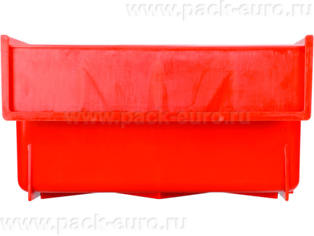 Ящик сплошной 300×185×100 мм, объем 5.55 л., арт.: 6002, красный, код: 10555, арт. 6002