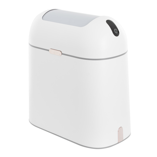 Ведро для мусора сенсорное, овал, Foodatlas JAH-6715, 9 л (белый)