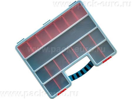 Органайзер 407х340х60 с лотками, с планкой, с разделителями, 25 ячеек, код: 36994, арт. Jettools 25