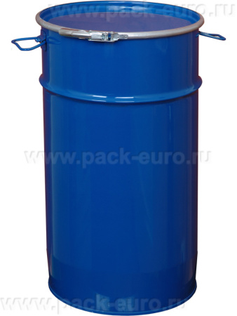 Бочка стальная 60л с крышкой на обруч (коническая), арт. БСЗ 60о