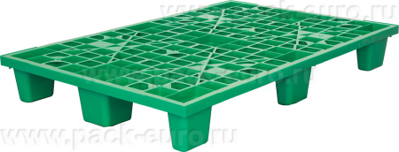 Паллет 1200х800х160 мм (перфорированный на 9 ножках вкладываемый) зеленый, арт. TR 1208 L зеленый