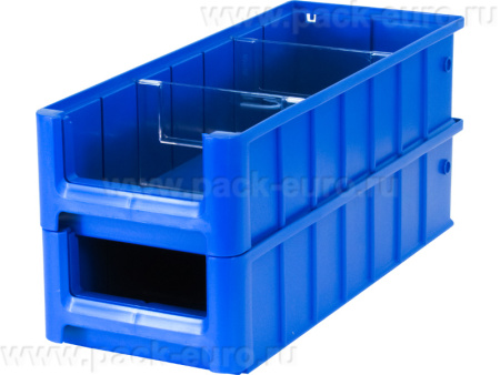 Ящик сплошной 400×155×90 мм, арт.: SK 41509, синий, код: 12373, арт. SK 41509