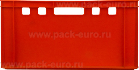 Ящик сплошной 600×400×300 мм, объем 51 л., арт.: 210, красный, код: 00395, Е3 (евроформат), арт. 210