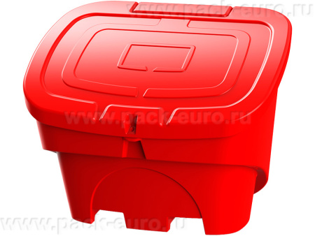 Контейнер 400л. мороз. для песка, с крышкой цв. красный(красный), арт. КДП-400 красный