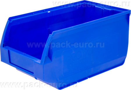 Ящик сплошной 400×230×200 мм, объем 18.4 л., арт.: 5004, синий, код: 10039, арт. 5004