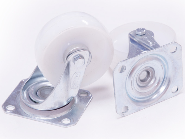 Колесо для тележки d/100 мм полиамид поворотное, арт. Колесо для 508 (SBP25WC100N0N0R1W)