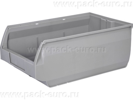 Ящик сплошной 500×310×200 мм, объем 31 л., арт.: 5005, серый, код: 17626, арт. 5005 ВС