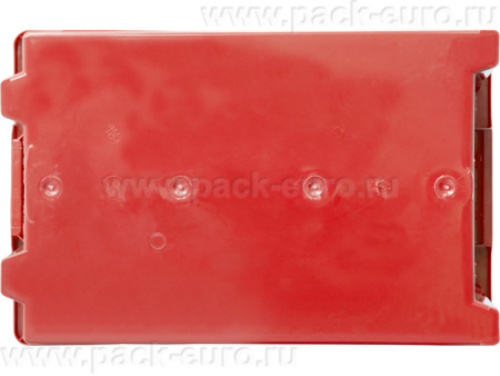 Ящик сплошной 600×400×270 мм, объем 43 л., арт.: 600-6427 гд, красный, код: 21330, арт. 600-6427 ГД
