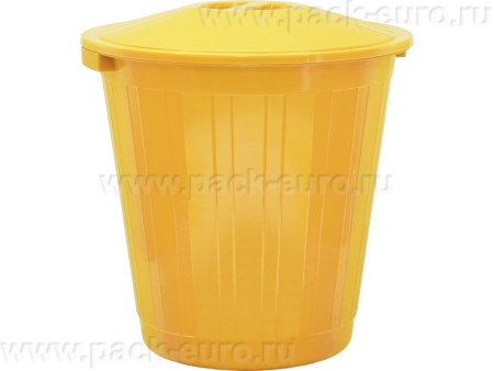 Бак с крышкой (70 л) желтый, арт. МБ-70 желтый