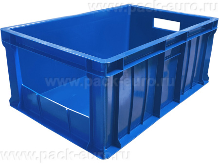 Ящик 600х400х250 с вырезом , синий, код:07911, арт. 204 в нст