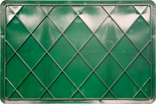 Ящик 600*400*140 мм дно сплош.стенки перф.без ручек зеленый, арт. 705.02.02 Ящик 600*400*140 мм дно сплош.стенки перф.без ручек зеленый, арт. 705.02.02