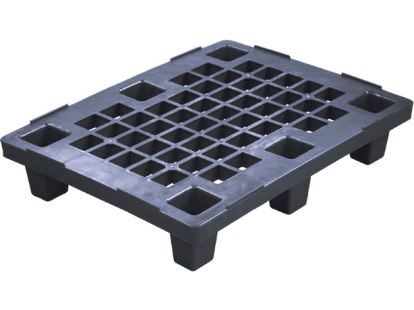 Паллет 800х600х150 перфорированный, на ножках  чёрный, арт. IR 680 P чёрный