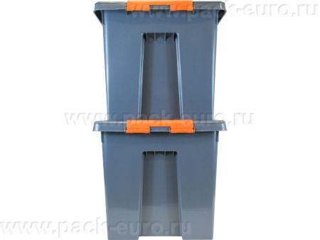 Ящик сплошной 589×396×355 мм, объем 70 л., арт.: Rox Box PRO 70Д, антрацит, код: 25342, арт. Rox Box PRO 70Д