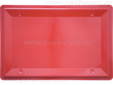 Ящик сплошной 600×400×200 мм, объем 40 л., арт.: 207-P, красный, код: 20317, арт. 207-P