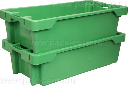 Ящик сплошной 800×400×225 мм, объем 72 л., арт.: 211, зелёный, код: 05551, арт. 211