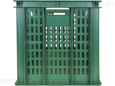 Ящик перфорированный 600×400×410, арт.: 203-1, объём 84, зелёный, код: 06956, арт. 203-1