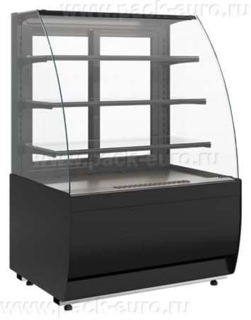 Витрина нейтральная K70 N 1,3-1 LIGHT (версия 2.0) (9005)