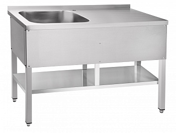 СМО-6-3 РН стол с мойкой(1200х600х860 мм) вся нерж.210000802566, арт. 21000802566 от компании Европактрейд