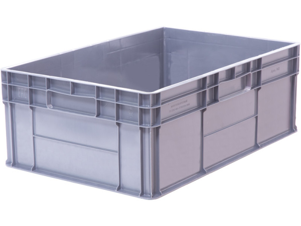 Ящик 600х400х220 стенки сплошные, дно гладкое, 4 закрытые ручки, код: 32474, арт. 922.02.02.02