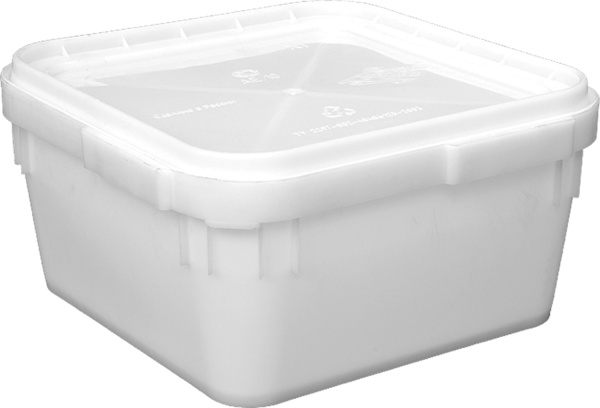 Куботейнер 12л с крышкой 340x340x160, арт. КБ 12 Куботейнер 12л с крышкой 340x340x160, арт. КБ 12