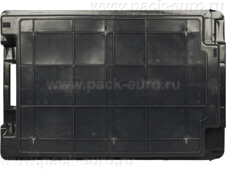Ящик перфорированный 600×400×200, арт.: 102-1, объём 38, чёрный, код: 00346, арт. 102-1 ВС