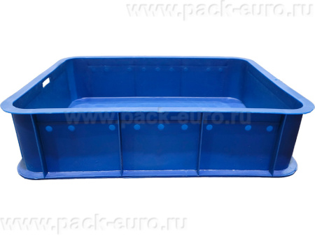 Ящик сплошной 430×330×110 мм, объем 12 л., арт.: 405, синий, код: 00432, арт. 405