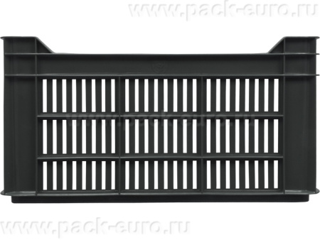Ящик перфорированный 500×300×264, арт.: 112, объём 39.6, чёрный, код: 01305, арт. 112 ВС