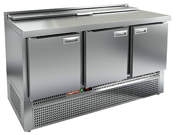 SLE2-111GN (1/6) стол для салатов  охл.(+2+10), 3 двери, 1485х700х850мм, ниж.распол.агрегата, арт. 281717 от компании Европактрейд