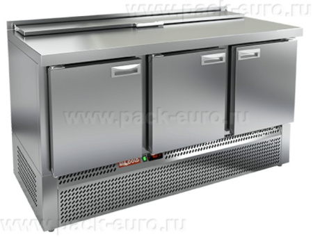 SLE2-111GN (1/6) стол для салатов  охл.(+2+10), 3 двери, 1485х700х850мм, ниж.распол.агрегата, арт. 281717 от компании Европактрейд