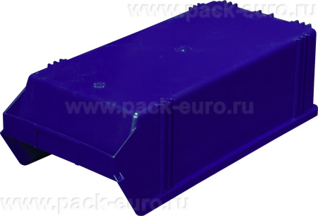 Ящик сплошной 500×230×150 мм, объем 17.25 л., арт.: 7964, синий, код: 01709, арт. 7964