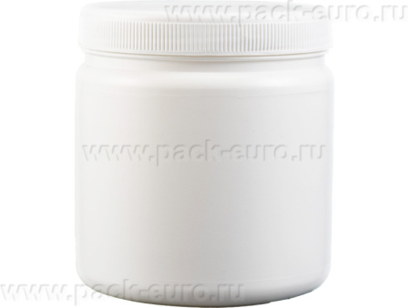 Банка п/э 0,75л. круглая, с крышкой, код: 32151, арт. БП 0,75к