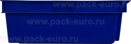 Ящик сплошной 600×400×200 мм, объем 37 л., арт.: 206, синий, код: 02263, арт. 206