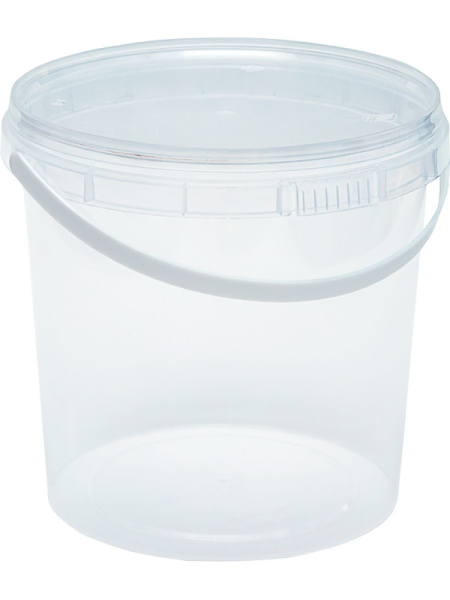 Ведро 1,5л круглое прозрачное с прозрачной  крышкой, арт. ВП 1,5 прозр Ведро 1,5л круглое прозрачное с прозрачной  крышкой, арт. ВП 1,5 прозр