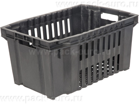 Ящик 540х360х260  чёрный, арт. 105