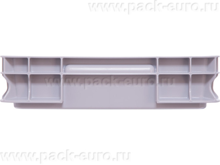 Ящик сплошной 400×300×75 мм, объем 6.4 л., арт.: 700.03.02 ГД, серый, код: 27597, арт. 700.03.02 М ГД