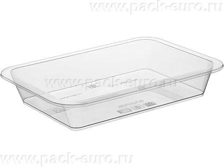 Контейнер п/п 210х148х36 0,73л. прямоугольный, под запайку прозрачный, арт. КН-730мл