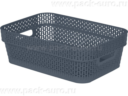 Корзина 271х183х87 3л. с ручками, стенки перф, дно сплошное, код: 36143, арт. Keeplex Ajur 3.1