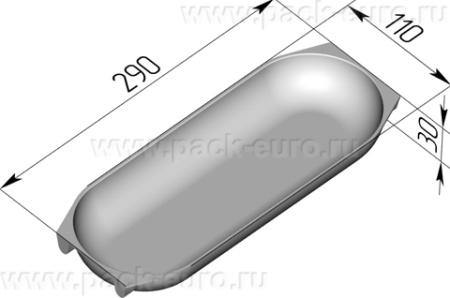 Секция форм для хлеба 3 Л Батонница 290 х 110 х 30 с ручками